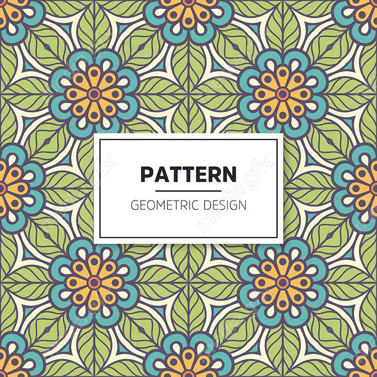 وکتور پترن نقش و نگار سنتی گلدار MV002808