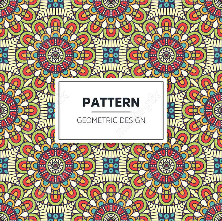 وکتور پترن نقش و نگار سنتی گلدار MV002809