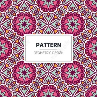 وکتور پترن نقش و نگار سنتی گلدار MV002810