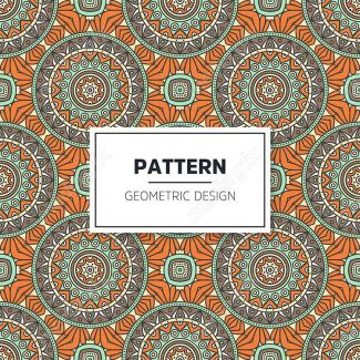 وکتور پترن نقش و نگار سنتی گلدار MV002812