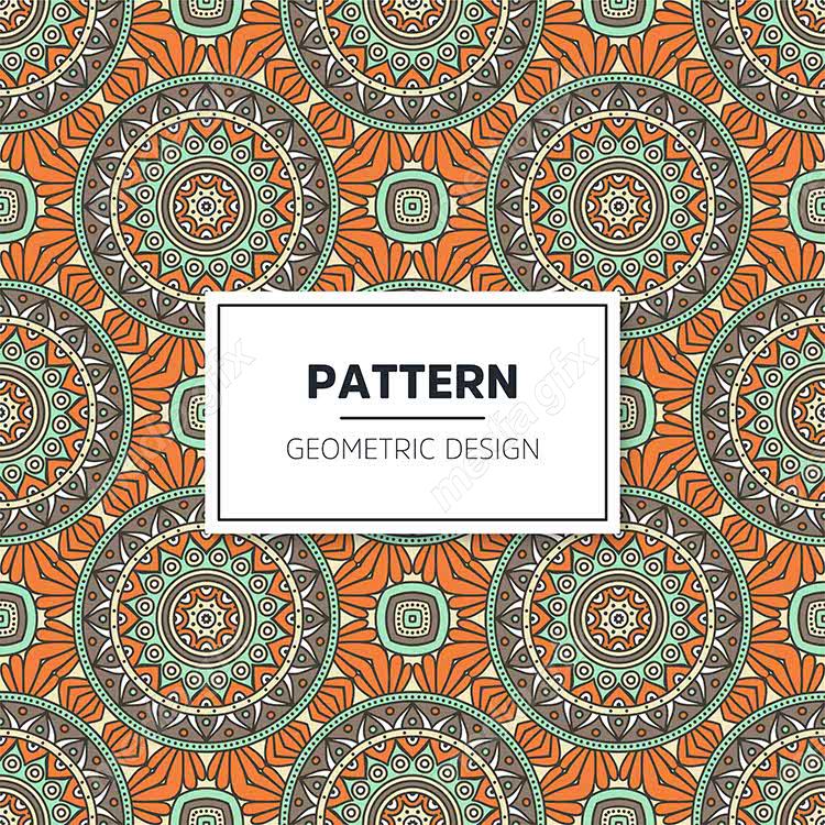 وکتور پترن نقش و نگار سنتی گلدار MV002812