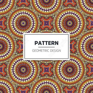 وکتور پترن نقش و نگار سنتی گلدار MV002813