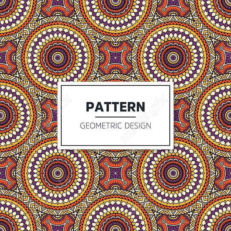 وکتور پترن نقش و نگار سنتی گلدار MV002813