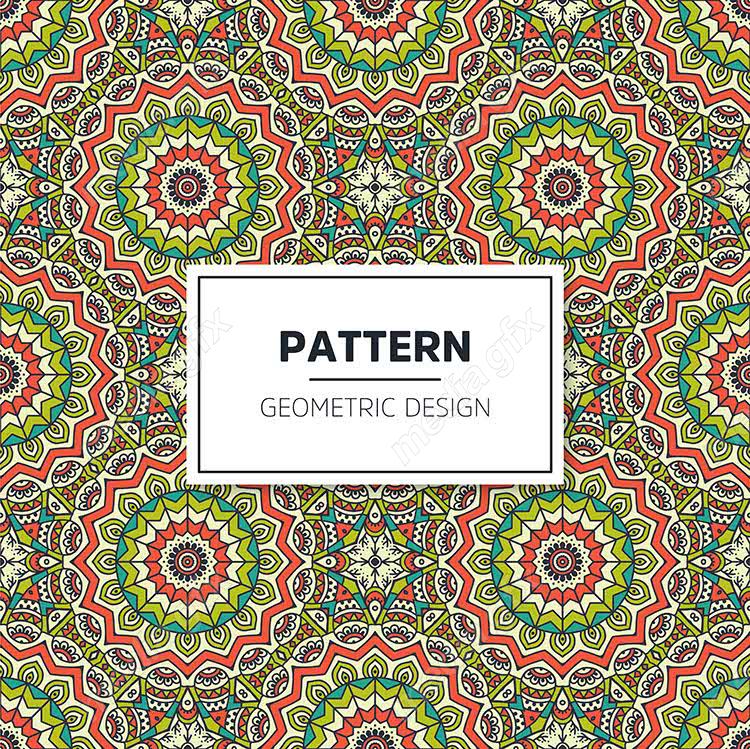 وکتور پترن نقش و نگار سنتی گلدار MV002814