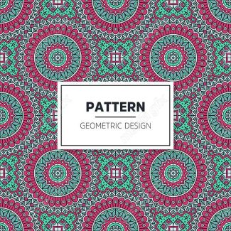 وکتور پترن نقش و نگار سنتی گلدار MV002815