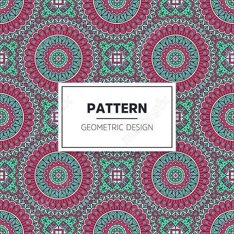 وکتور پترن نقش و نگار سنتی گلدار MV002815