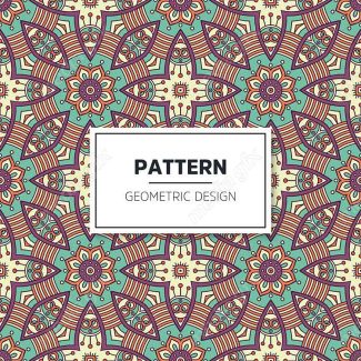 وکتور پترن نقش و نگار سنتی گلدار MV002816