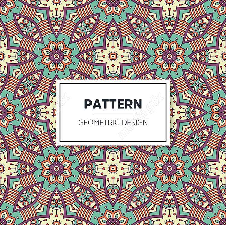 وکتور پترن نقش و نگار سنتی گلدار MV002816