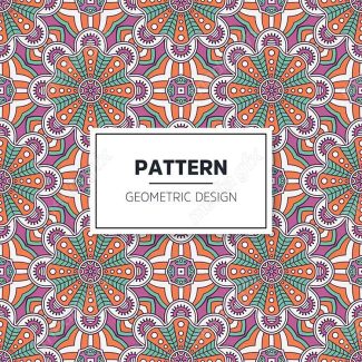 وکتور پترن نقش و نگار سنتی گلدار MV002817