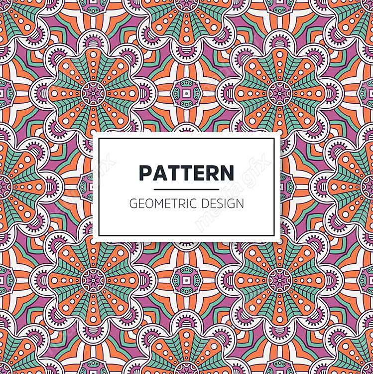 وکتور پترن نقش و نگار سنتی گلدار MV002817