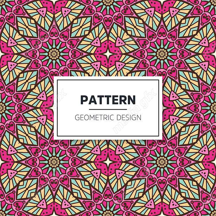 وکتور پترن نقش و نگار سنتی گلدار MV002818