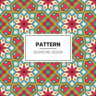 وکتور پترن نقش و نگار سنتی گلدار MV002819