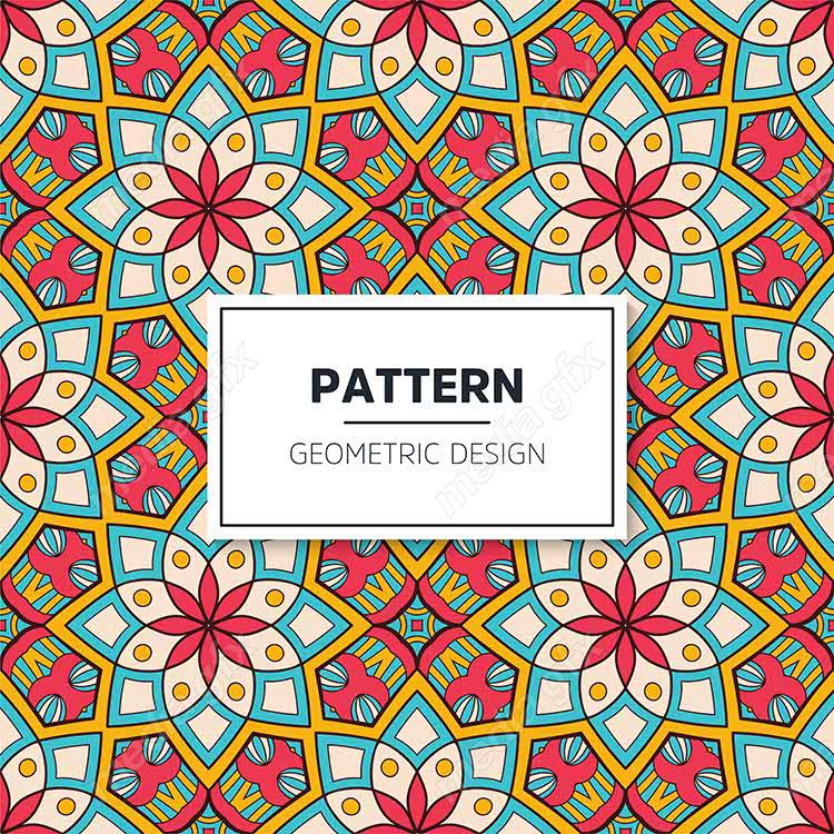 وکتور پترن نقش و نگار سنتی گلدار MV002819