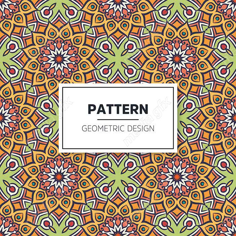 وکتور پترن نقش و نگار سنتی گلدار MV002820