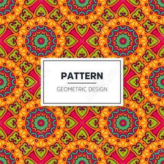 وکتور پترن نقش و نگار سنتی گلدار MV002821