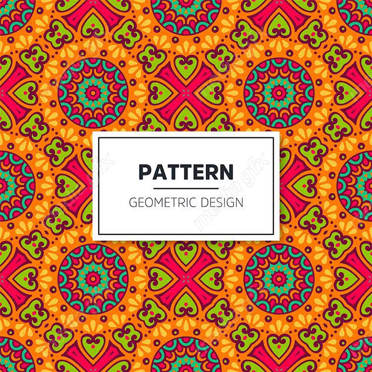 وکتور پترن نقش و نگار سنتی گلدار MV002821