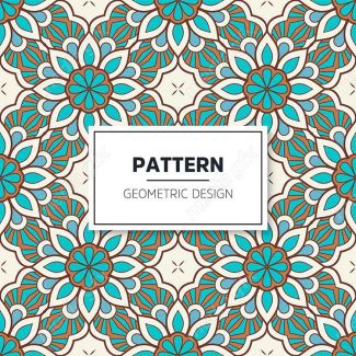 وکتور پترن نقش و نگار سنتی گلدار MV002822