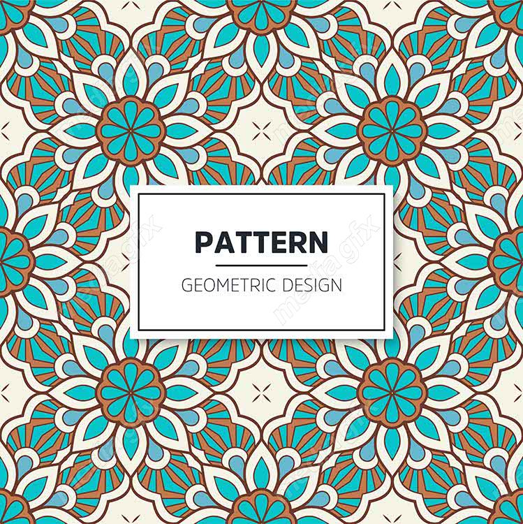 وکتور پترن نقش و نگار سنتی گلدار MV002822