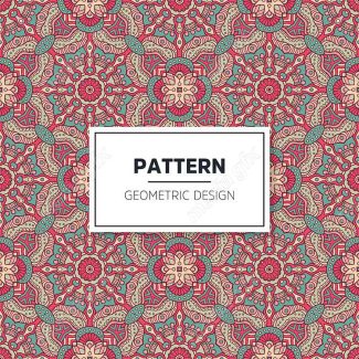 وکتور پترن نقش و نگار سنتی گلدار MV002823