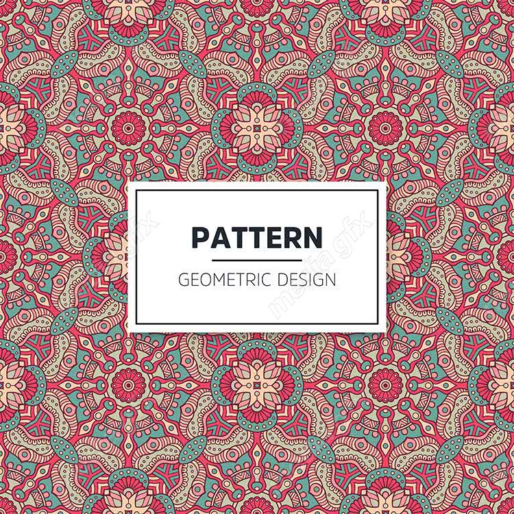 وکتور پترن نقش و نگار سنتی گلدار MV002823