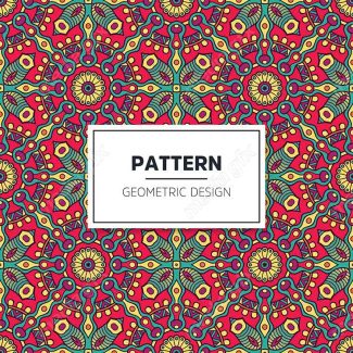 وکتور پترن نقش و نگار سنتی گلدار MV002825