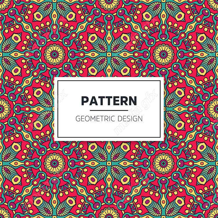 وکتور پترن نقش و نگار سنتی گلدار MV002825