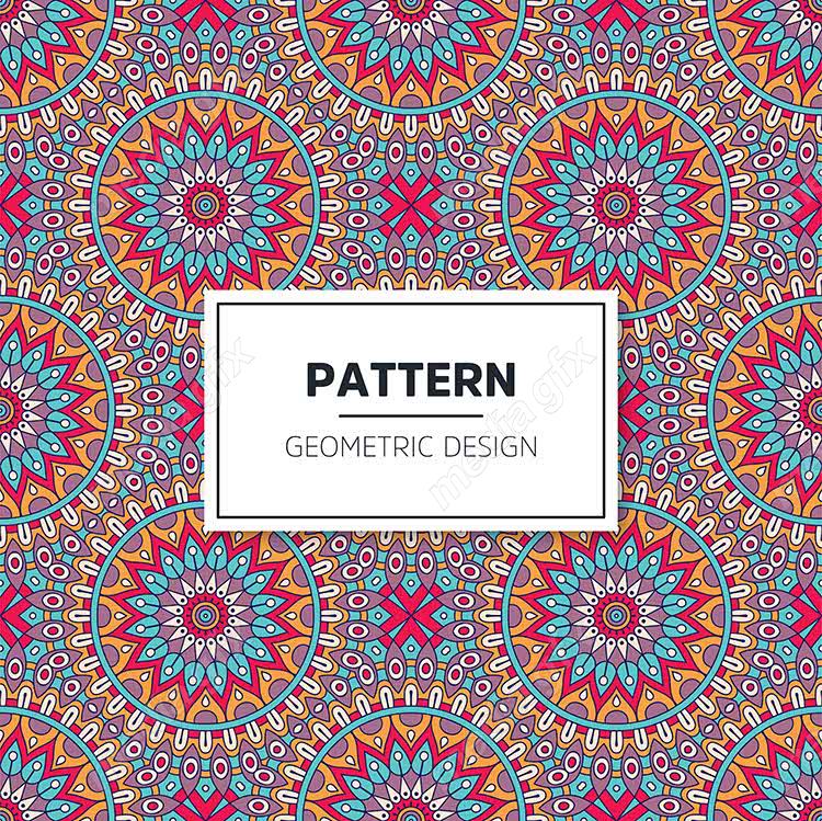 وکتور پترن نقش و نگار سنتی گلدار MV002826