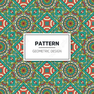 وکتور پترن نقش و نگار سنتی گلدار MV002828