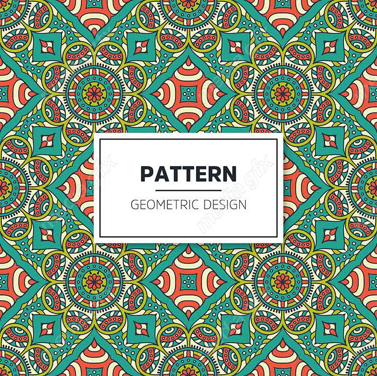 وکتور پترن نقش و نگار سنتی گلدار MV002828