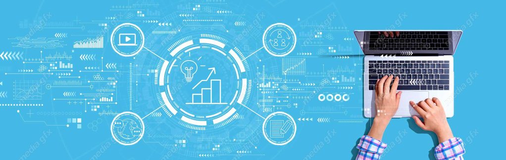 عکس با کیفیت بنر و بیلبورد مفهوم بازاریابی و تولید محتوا MJ002880