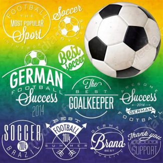 وکتور توپ فوتبال و تور MV002996