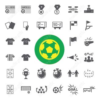 وکتور آیکن ورزش فوتبال  MV003002