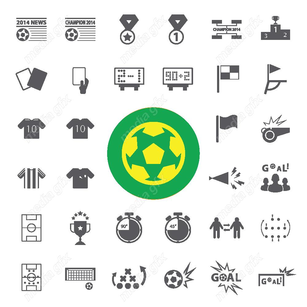 وکتور آیکن ورزش فوتبال  MV003002