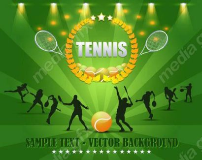 وکتور ورزش تنیس MV003005