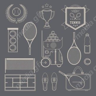 وکتور ورزش تنیس MV003007