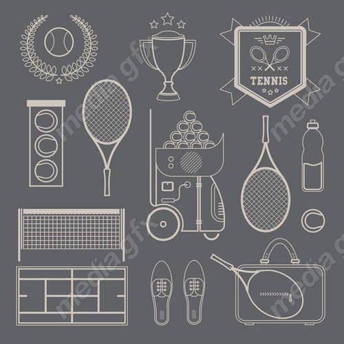 وکتور ورزش تنیس MV003007