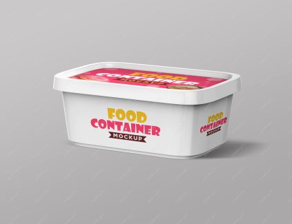 موکاپ بسته بندی پنیر صبحانه لایه باز MP003045