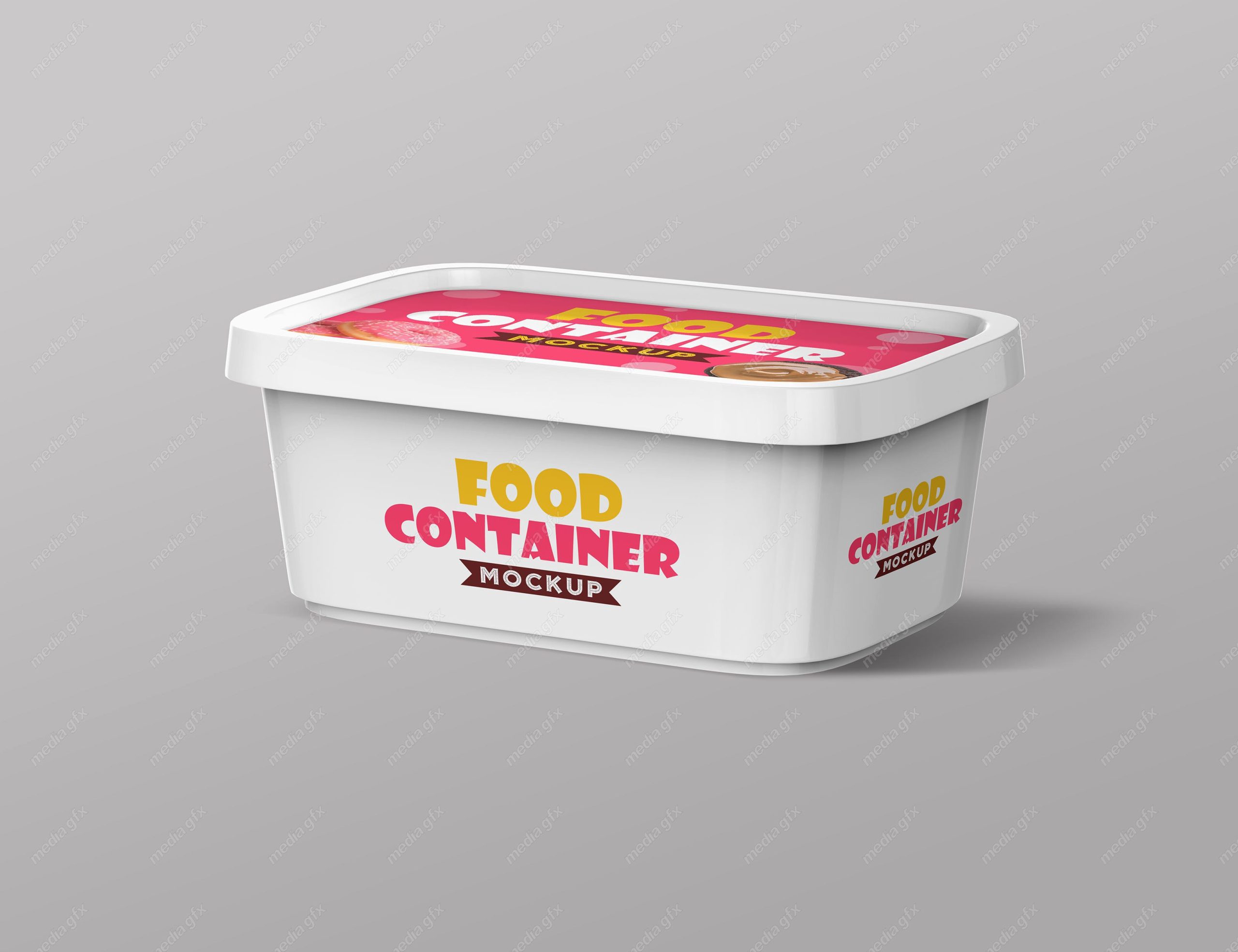 موکاپ بسته بندی پنیر صبحانه لایه باز MP003045