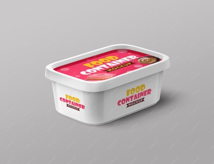 موکاپ بسته بندی پنیر صبحانه لایه باز MP003046