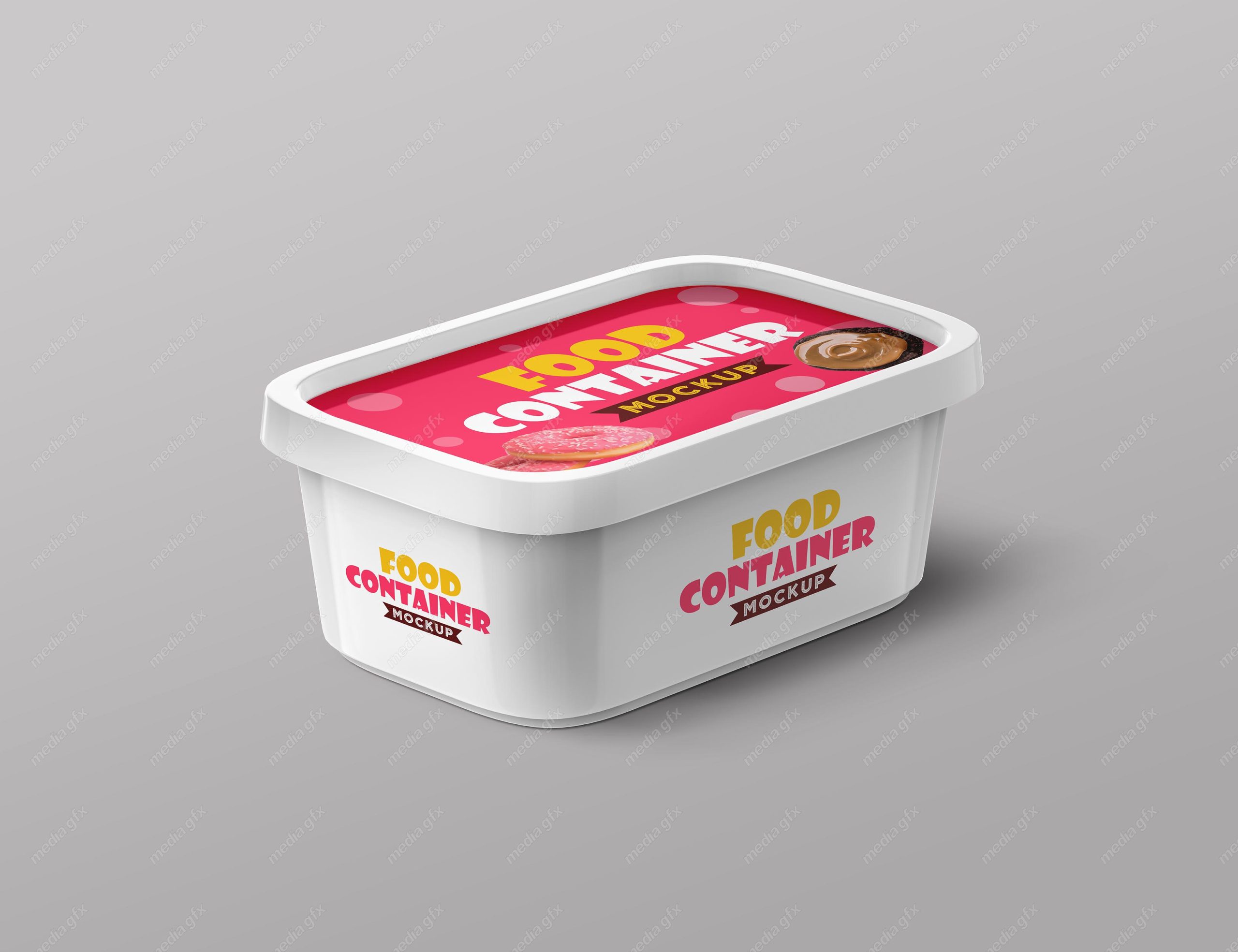 موکاپ بسته بندی پنیر صبحانه لایه باز MP003046