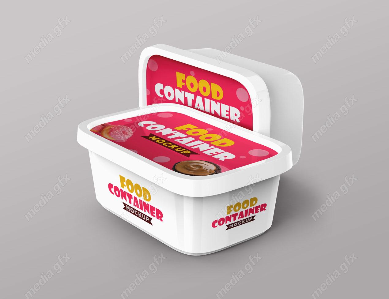 موکاپ بسته بندی پنیر صبحانه لایه باز MP003048