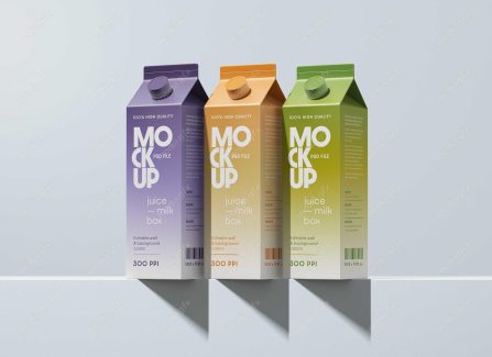 موکاپ پاکت آبمیوه و شیر MP003051