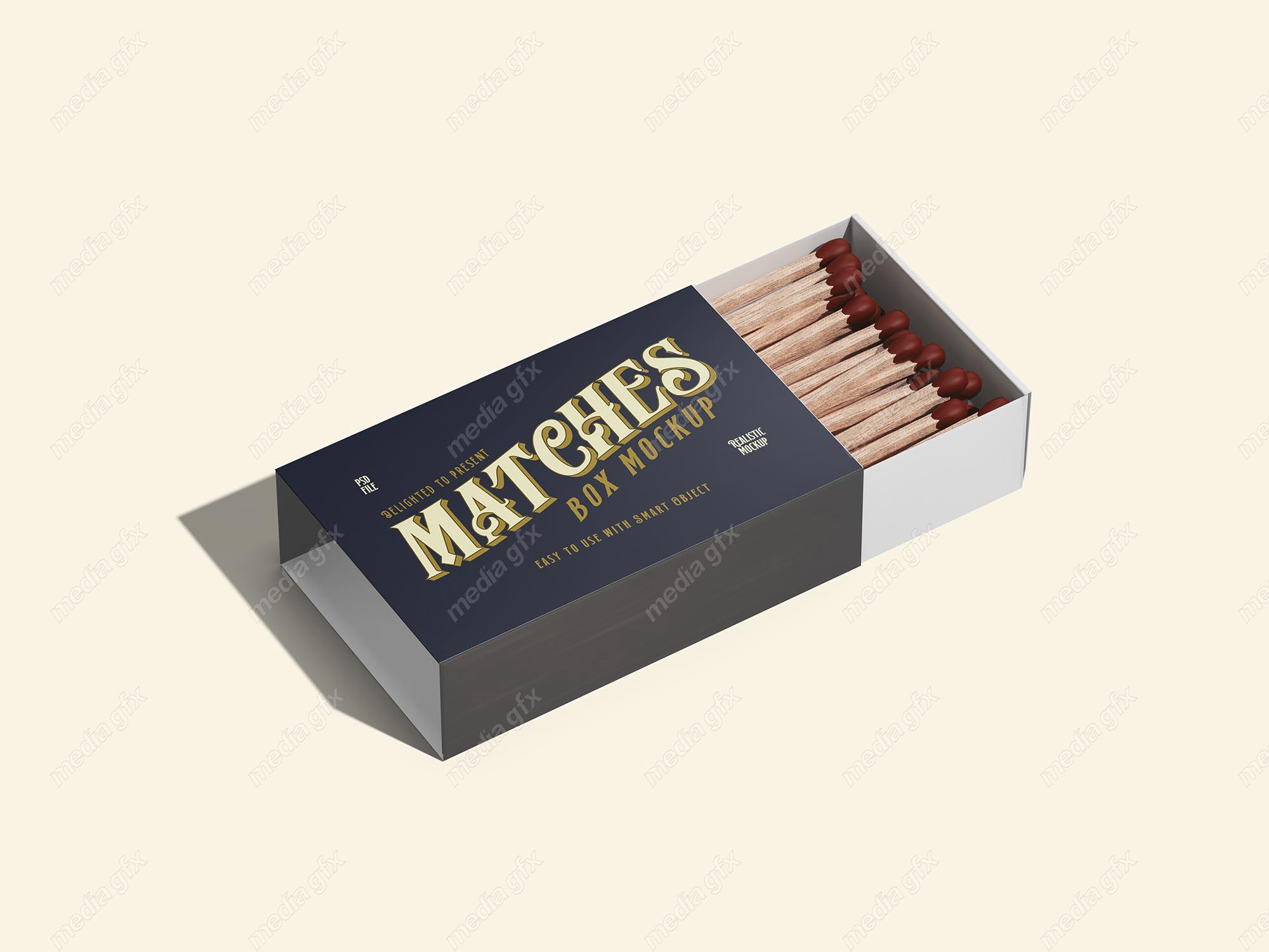 موکاپ بسته بندی یا قوطی کبریت MP003053