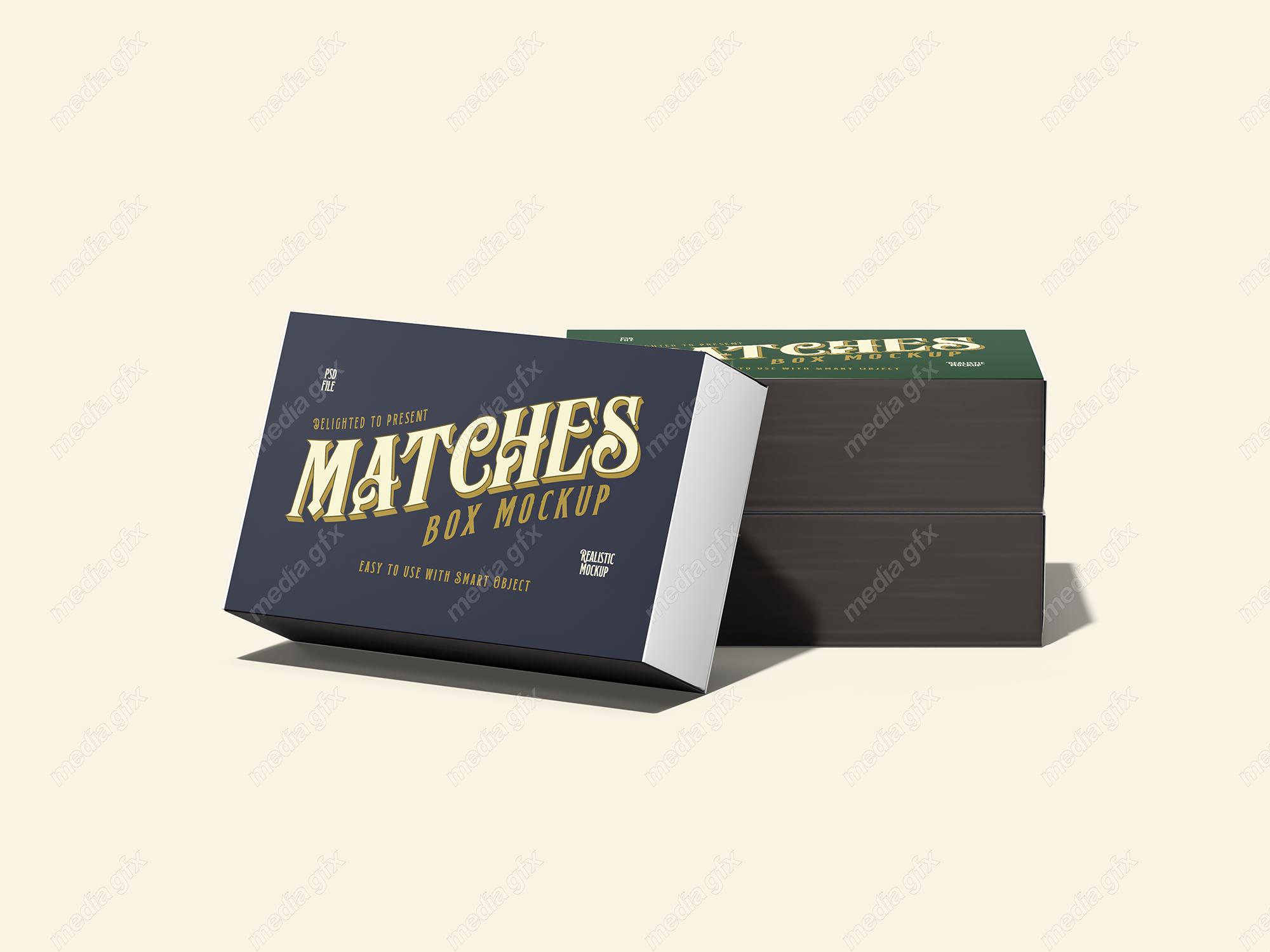 موکاپ بسته بندی یا قوطی کبریت MP003055