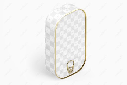 موکاپ قوطی کنسرو مستطیلی لایه باز MP003082