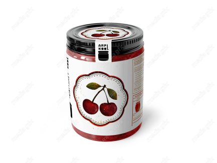 موکاپ لیبل شیشه مربا و ترشی جات لایه باز MP003087