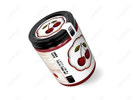 موکاپ لیبل شیشه مربا و ترشی جات لایه باز MP003088