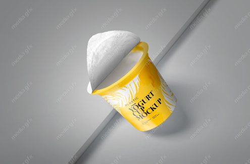 موکاپ ماست لیوانی MP003094