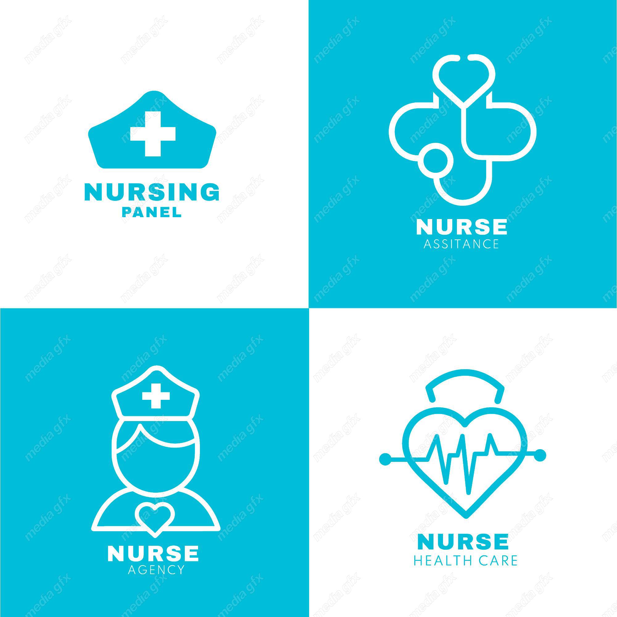 وکتور لوگو پرستاری MV003109