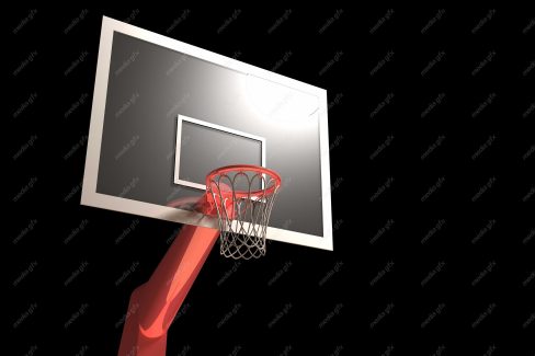 دانلود عکس با کیفیت ورزش بسکتبال توپ و تور MJ003113